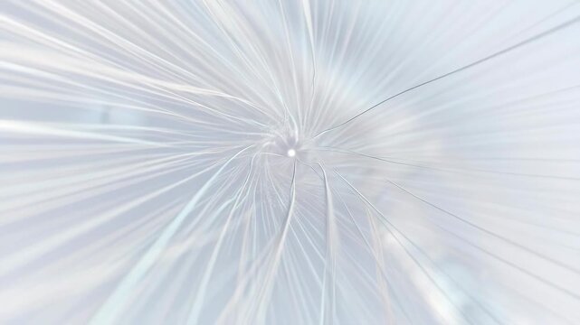 Fine luminous strands flowing outward in an abstract style on a soft white background, conveying a concept of connectivity