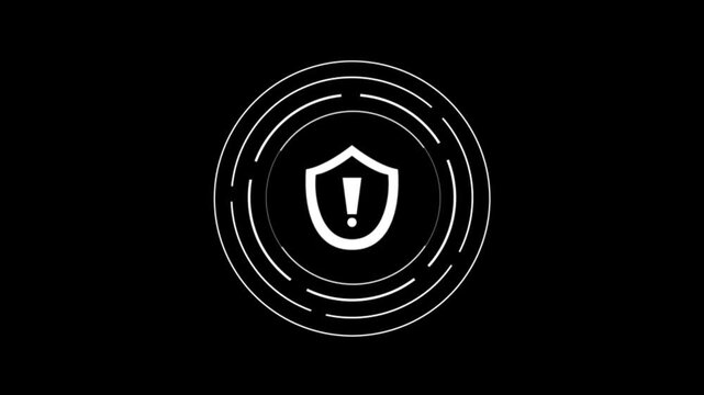 Exclamation mark chat bubble icon vector illustration for alert notifications, warning messages, and safety caution interface design elements
