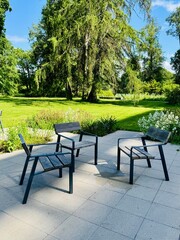 Obraz premium benches in the park