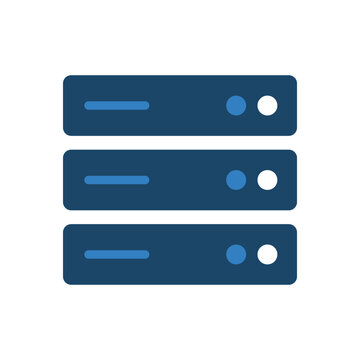 Server Rack Hosting Vector Icon