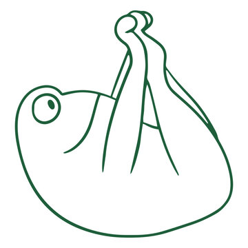 Yoga stroke frog position