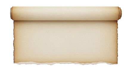 Fototapeta premium Vintage parchment paper with decorative edges