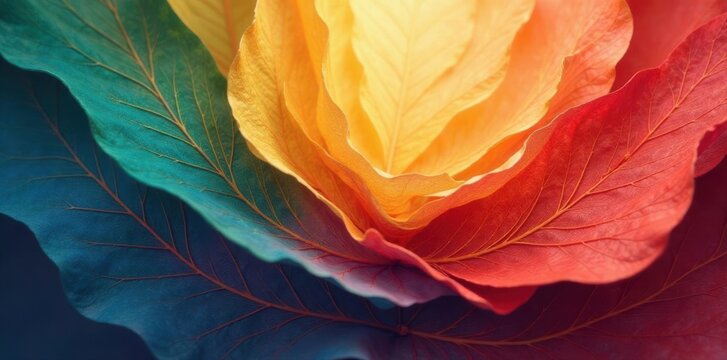 Abstract leaf shapes, swirling endless design , design, repeat
