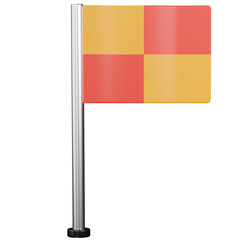 3d render football soccer corner flag icon  © kaicon