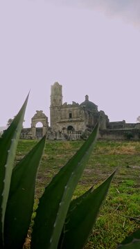 Abandoned ex hacienda san francisco caxcantla in puebla, mexico
