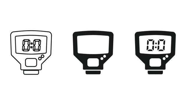 Illustration of speedometer and tachometer car dashboard gauges