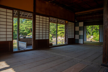 Fototapeta premium 日本の京都にある桂離宮の庭園