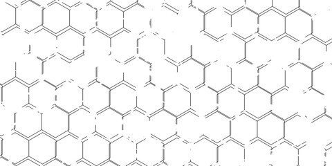 Fishing or soccer net. Repeated hexagon pattern. Black wired mesh texture isolated on white background. Metallic or fabric fence, cage or lattice structure. Vector graphic Illustration. © Lumut