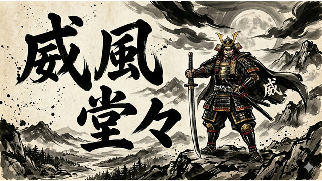 A majestic samurai　威風堂々