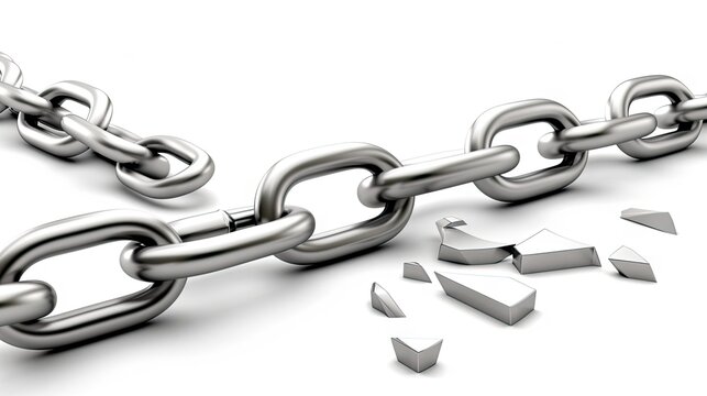Shattered Link: A Symbol of Freedom