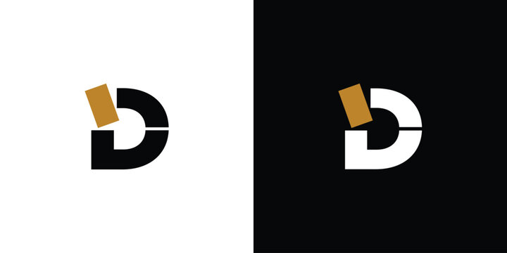 Unique and sophisticated letter D initials logo design