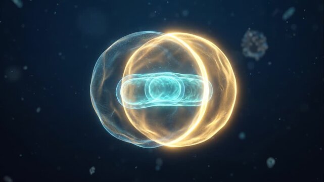Cinematic Microscopic Footage of INTERFERON, a Single Elongated Cell Dividing