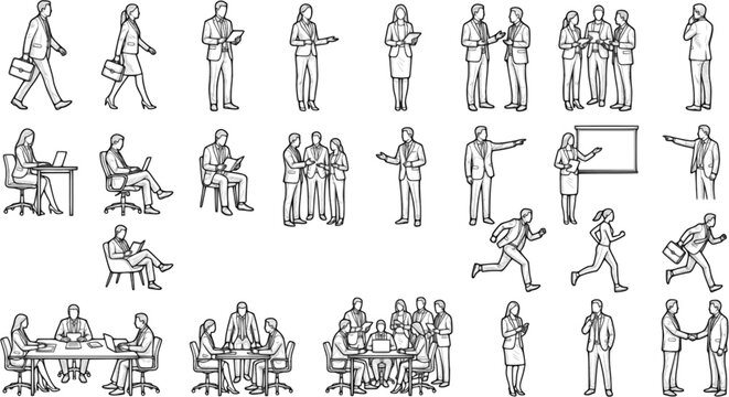 People silhouettes in elevation side view | Architecture people | silhouettes of people | 2D people | Section Elevation View | Architectural drawing people | characters