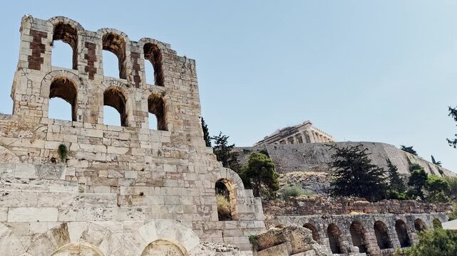 Odeon of Herodes Atticus with Acropolis in the Background