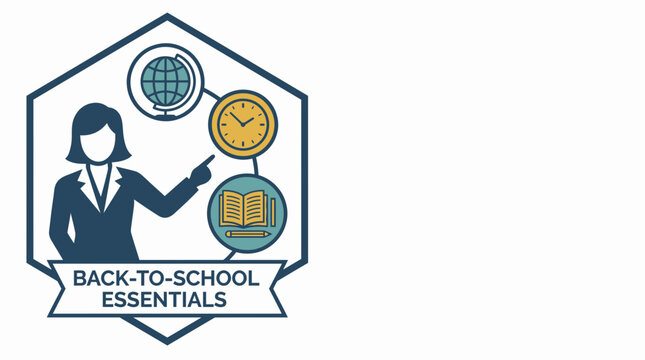 Back to School Essentials Graphic with Education Icons