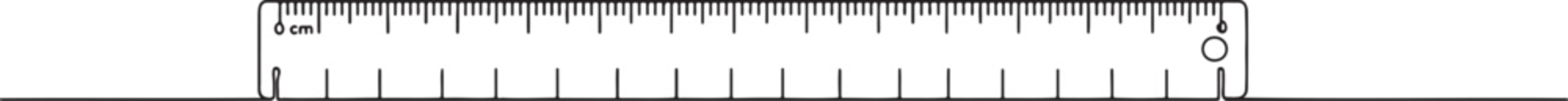 160_A ruler with precise mark_traced
