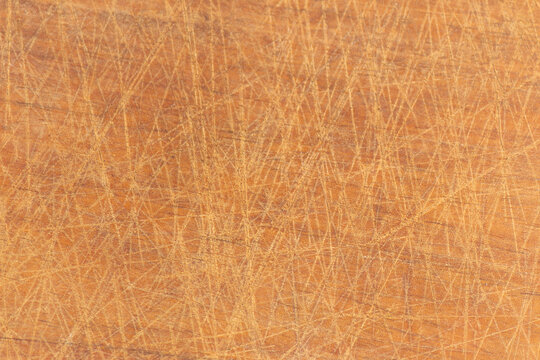 Scratched Wood Texture Background with Vintage Weathered Brown Timber Surface