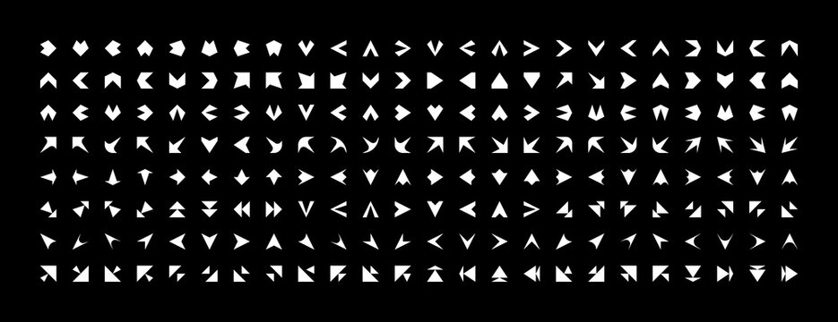 Mega arrow icon collection. Interface arrows, direction, navigation, different direction, previous, downward, forward, upward and more.