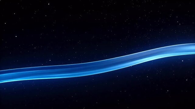 Cosmic light streak in space