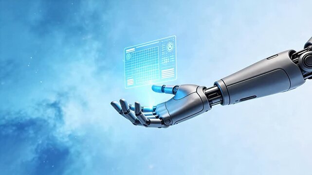 Robot hand with digital interface