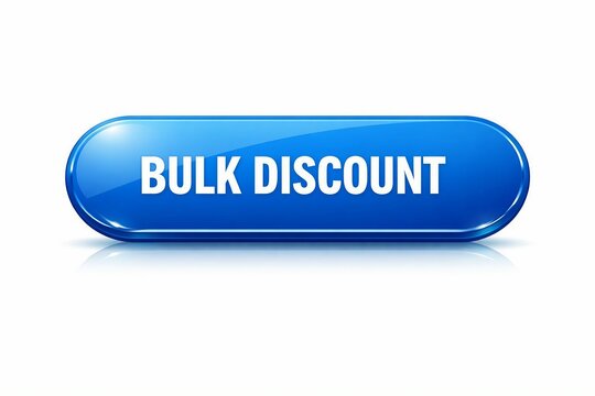 Blue button displaying bulk discount offer prominently