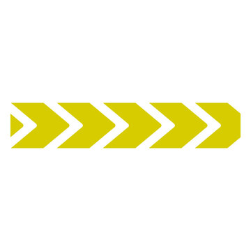 Yellow and white arrows