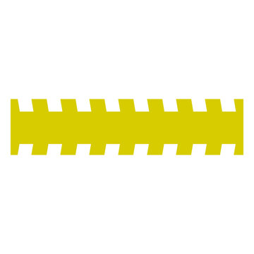 Yellow and white stripe tape