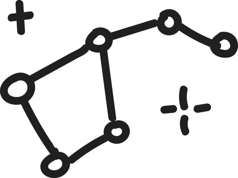 Big Dipper Constellation Ursa Major Icon