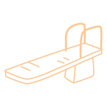 Diving board stroke pool