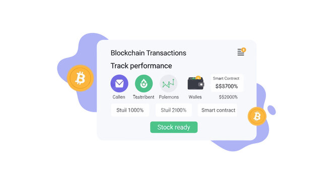 Digital Cryptocurrency Wallet and Blockchain Transactions Tracking Interface