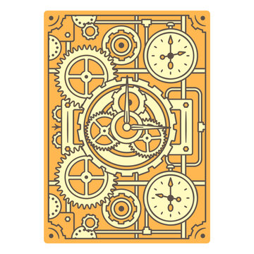Steampunk-style designs with rectangular shapes   