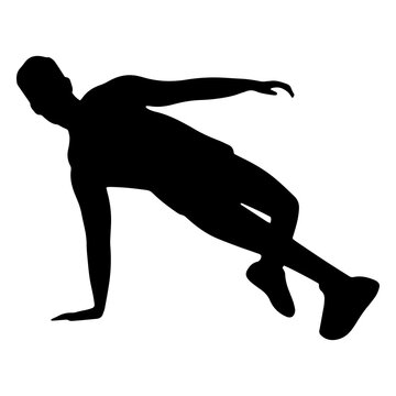 Hip-hop dancer in action