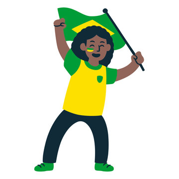 Brazil soccer fanatic