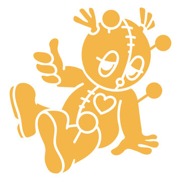 Dark magic cut out cartoon voodoo