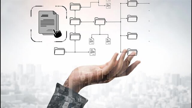 Digital file structure showing folder organization, file hierarchy, and document arrangement. File structure supports management, improves access, and file structure enhances clarity. Marrow