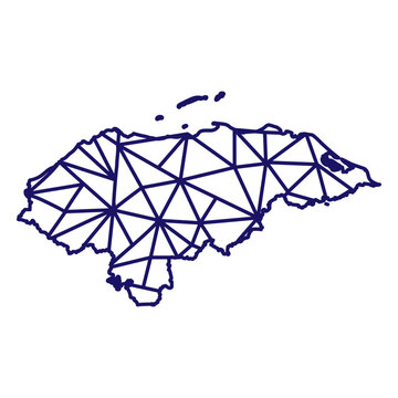 Geometric jamaica map design with unique triangular patterns