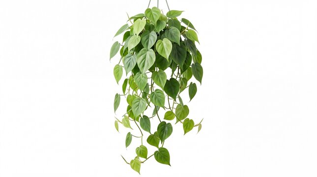 Green hanging ivy plant with lush leaves