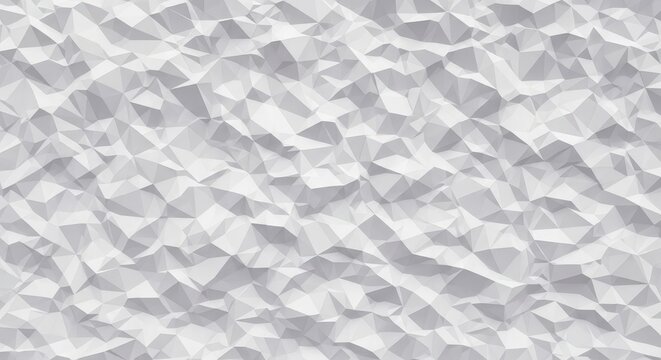 Abstract white low poly geometric pattern with triangular facets and soft shadows Wallpaper Background image