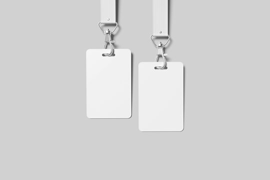 Blank ID Card Mockup - 3D 