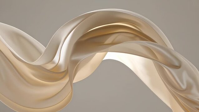 Cinematic Floating Spandex Fabric Wave for Fashion Background, Luxury Branding, and Abstract Visual Content