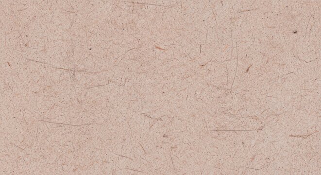 Brown recycled kraft paper with natural organic fiber strands and grainy macro detail Wallpaper Background image