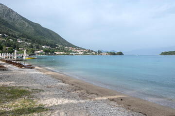 Fototapeta premium Panorama of Lefkada Coastline, Greece
