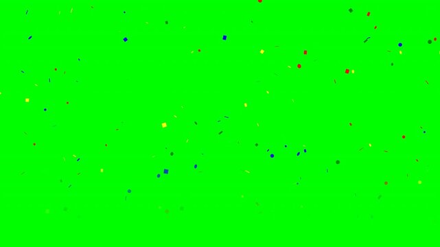 Vibrant Animated Motion Background with Dynamic Confetti and Sparkles in Bright Colors for Celebrations Video