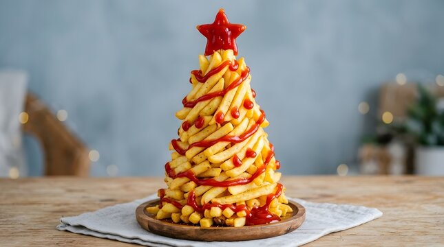 French fry christmas tree a festive and delicious holiday treat