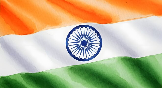 Celebrating independence day of india vibrant tricolor waving a symbol of freedom and national pride