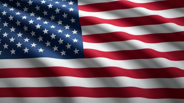 The United States flag waves proudly in celebration of the Fourth of July, highlighting American pride and unity during the holiday