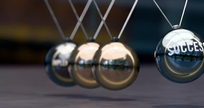 Success is created by implementation. Elegant metaphor for implementation leading to success. Mutual and self inforcing link between implementation and success. No AI, created by humans for humans.