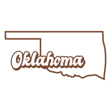 The state of oklahoma is shown