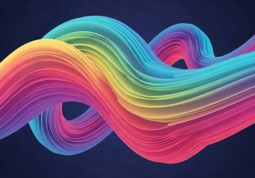 Vibrant flowing forms creating an evolving conceptual image of movement, energy, and constant flux within an abstract space, evolving, pattern, futuristic