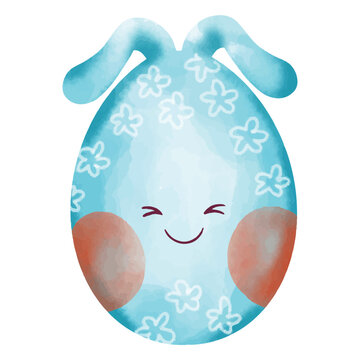 Smiling easter egg